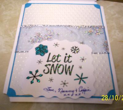 Inside of Snowflake Card