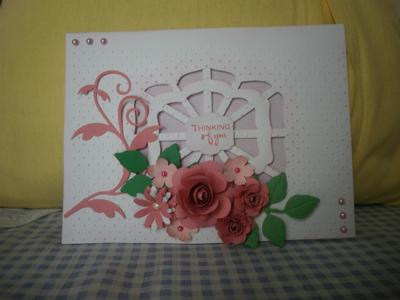 pink lattice card