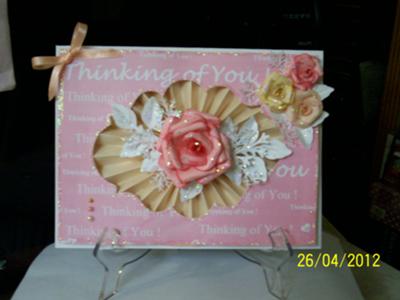 The Pink Collection Pleated Card