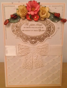 Flowers and Bow Card