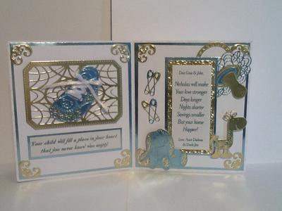 Inside of Baby Shower card