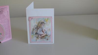 Pink Decoupage Fairy