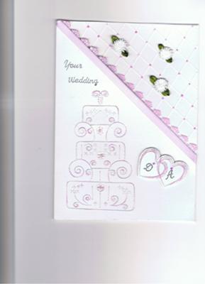 Embroidered Wedding Card