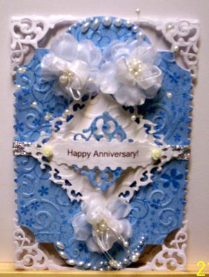 Filigree Hinged Anniversary Card