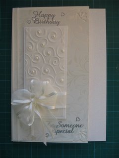 Silver foiled card