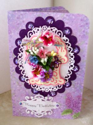 Lilac Birthday Card