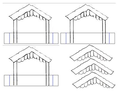 Stable and Roof pieces