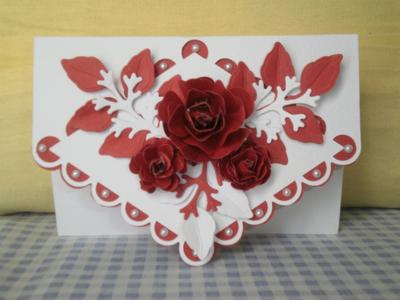 Red fancy card