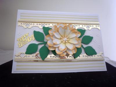 Yellow flower card