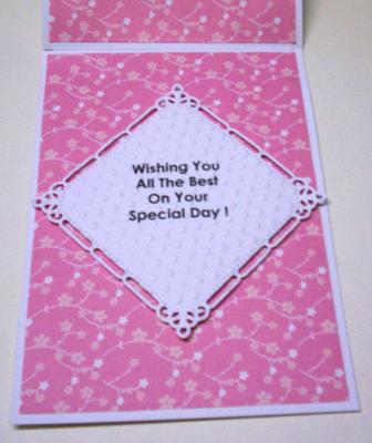 In Side of Plain But Pretty Hinged Birthday Card