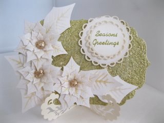 Spellbinders Poinsettia Flower Card.