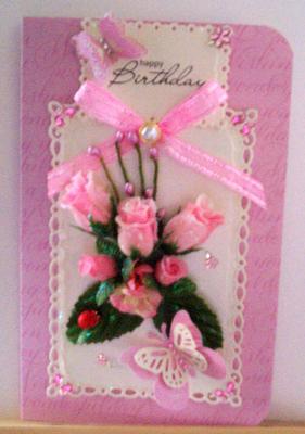 Pretty in Pink Birthday Card