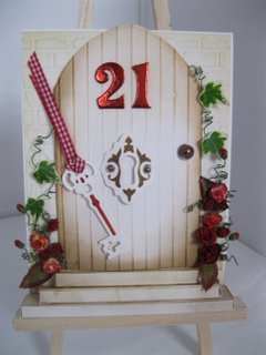 Floral door card