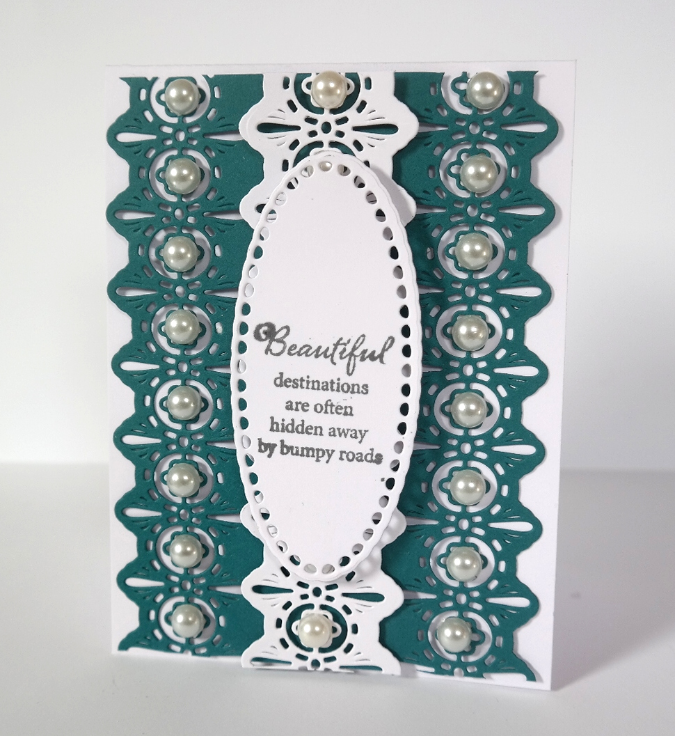 Teal Lace Border Die