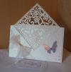 Wedding Butterfly Corner Card Front