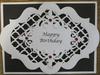  Black and White Male Birthday Card