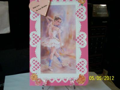 Ballerina Birthday Card