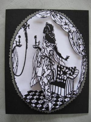 B& W decoupage