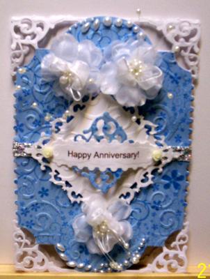 Filigree Hinged Anniversary Card