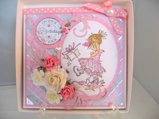 Mosaic Card in pink