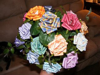 Patterned  Paper Roses