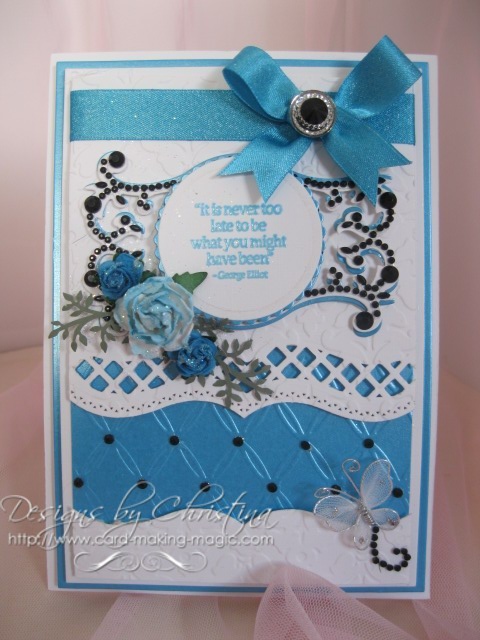A2 Bracket borders in Turquoise