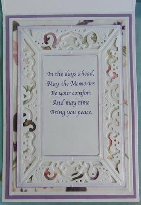 Sympathy Card Inside