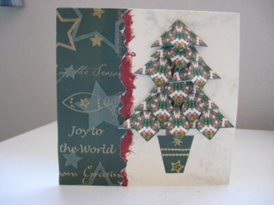 Teabag Folding Christmas Card
