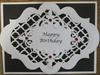 Black and White Male Birthday Card